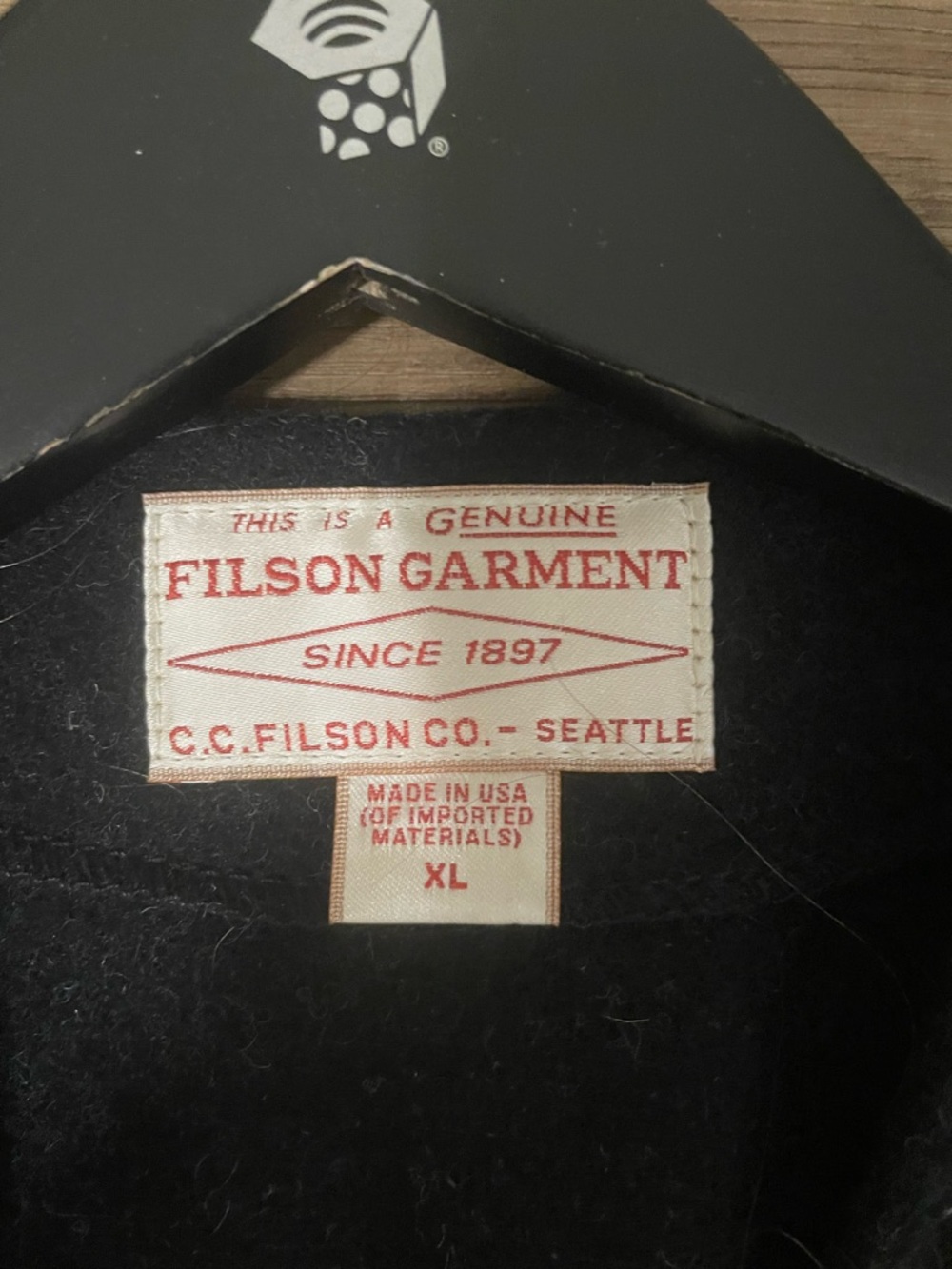 Filson Black Wool Button Vest for Men - Picture 2 of 2